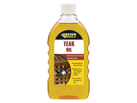 Everbuild Sika Teak Oil 500ml EVBTEAK