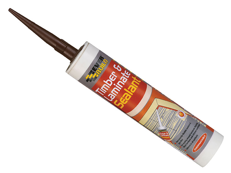 Everbuild Sika Timber & Laminate Sealant Oak 290ml EVBTIMBOAK