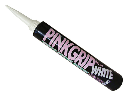 Everbuild Sika Pinkgrip Solvent-Free White 380ml EVBWHITEGRIP