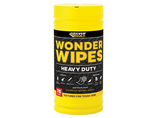 Everbuild Sika Heavy-Duty Wonder Wipes (Tub 75) EVBWIPEHD75