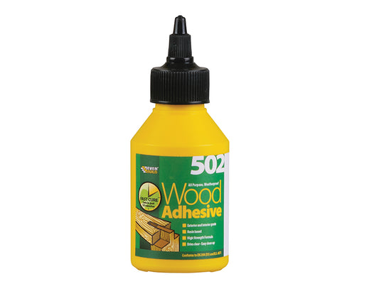 Everbuild Sika 502 All Purpose Weatherproof Wood Adhesive 125ml EVBWOODBO125