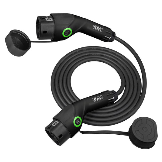 Sealey 5m Type 2 to 2 Eelectric Vehicle Charging Cable 32A 7.4KW 1Ph EVCC227KW
