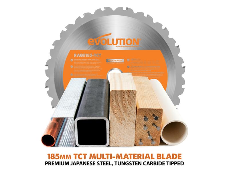 Evolution R185CCSX Circular Track Saw Kit 185mm 1600W 240V EVL185CCSXP