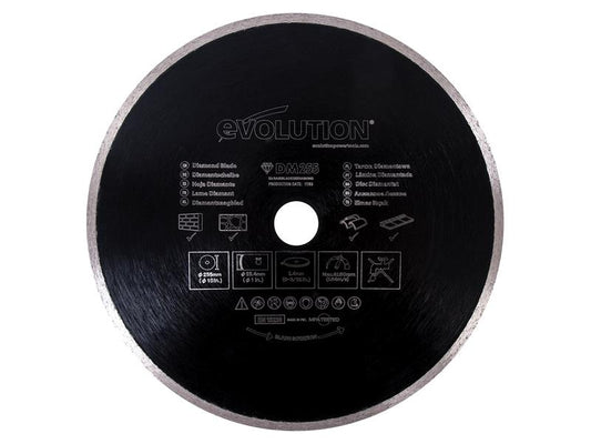 Evolution RAGE® Diamond Blade, Continuous Rim 255 x 25.4mm EVL255DIAM