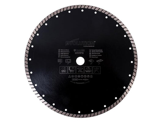 Evolution RAGE® Diamond Blade, Segmented Rim 355 x 25.4mm EVL355DIAM
