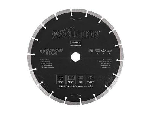 Evolution General Purpose Diamond Blade 255 x 22.2mm EVLD255SEGC