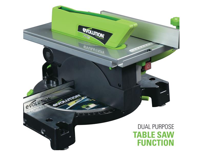 Evolution FURY6 210 Multi-Purpose Mitre/Table Saw 1200W 240V EVLFURYMTS