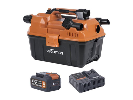 Evolution R11VAC-Li EXT Wet & Dry Vacuum Cleaner 18V 1 x 4.0Ah Li-ion EVLR11VAC4