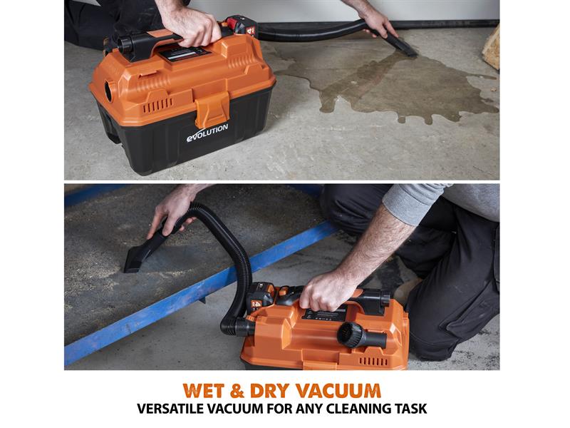 Evolution R11VAC-Li EXT Wet & Dry Vacuum Cleaner 18V Bare Unit EVLR11VACN