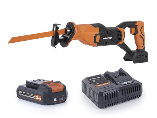 Evolution R150RCP-Li EXT Reciprocating Saw 18V 1 x 2.0Ah Li-ion EVLR150RCP2