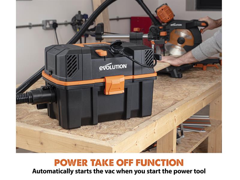 Evolution R15VAC L Class Wet & Dry Vacuum 1000W 240V EVLR15VAC