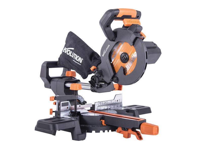 Evolution R185SMS+ 185mm Multi-Material Sliding Mitre Saw 1200W 240V EVLR185SMSP