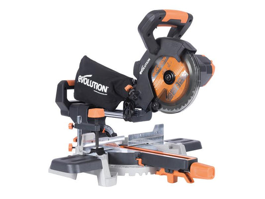 Evolution R185SMS-Li EXT Sliding Mitre Saw 18V Bare Unit EVLR18SMSN