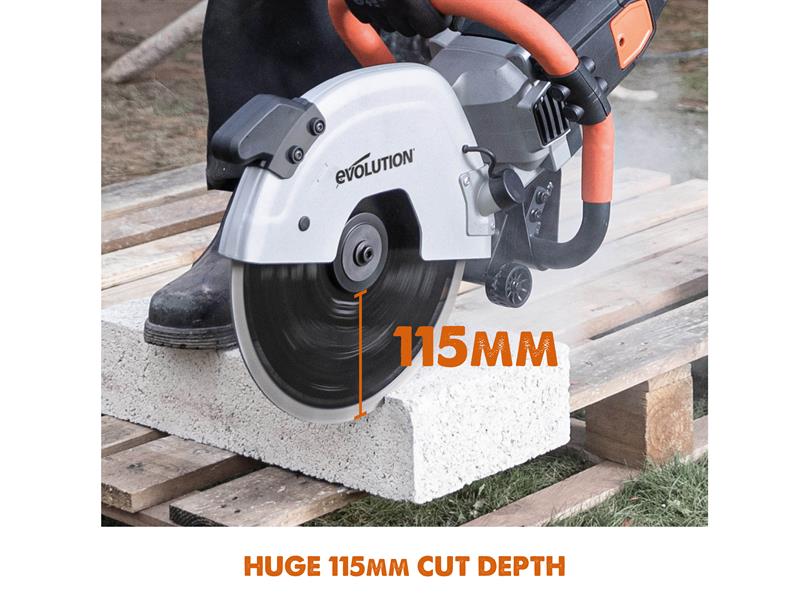 Evolution R300DCT 300mm Disc Cutter + Blade 2400W 240V EVLR300DCT