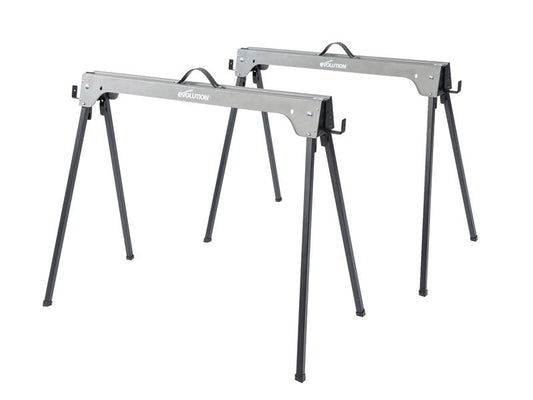 Evolution Metal Folding Sawhorse Stand (Twin Pack) EVLTRESTLES