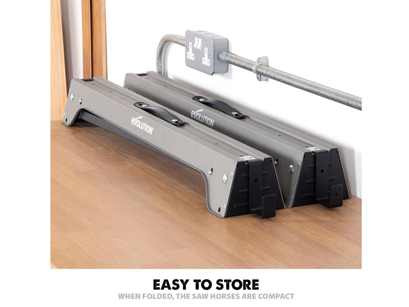 Evolution Metal Folding Sawhorse Stand (Twin Pack) EVLTRESTLES
