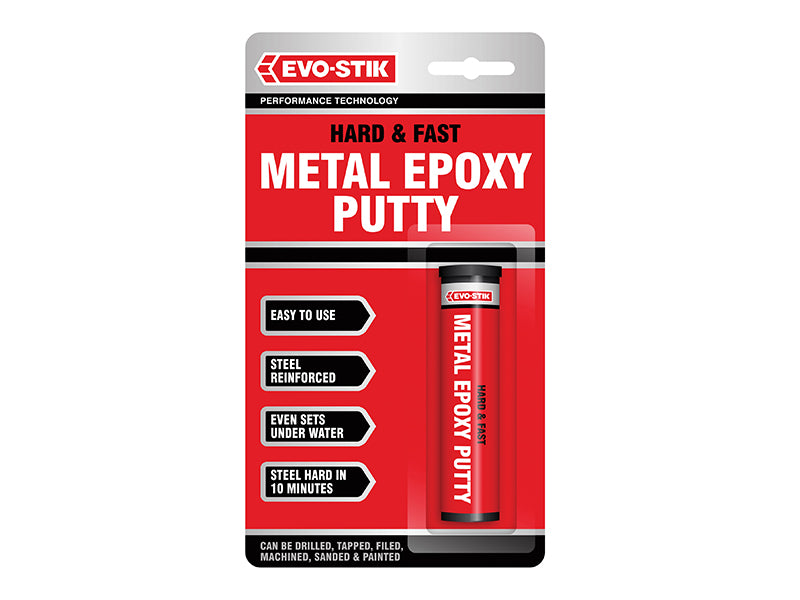 EVO-STIK Hard & Fast Metal Epoxy Putty 50g EVOCRHFM
