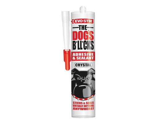 EVO-STIK The Dog's B*ll*cks Multipurpose Adhesive & Sealant Crystal Clear 290ml EVOTDBCR