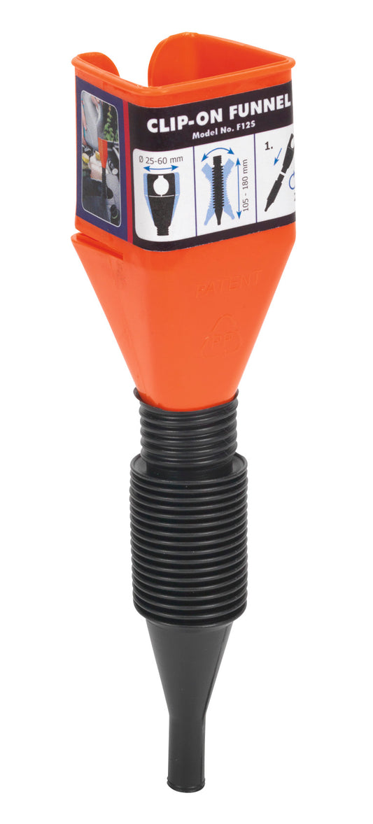 Sealey Clip-On Funnel with Spout F12S
