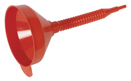 Sealey Flexi-Spout Funnel Medium �200mm with Filter F2F