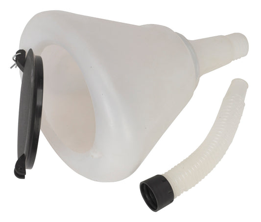 Sealey Funnel with Closing Lid �200mm F99200