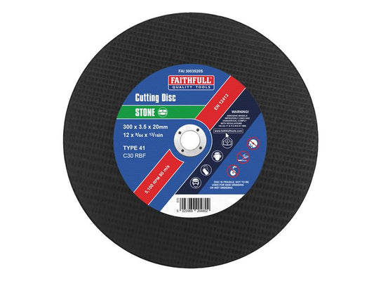 Faithfull Stone Cut Off Disc 300 x 3.5 x 20mm FAI3003520S