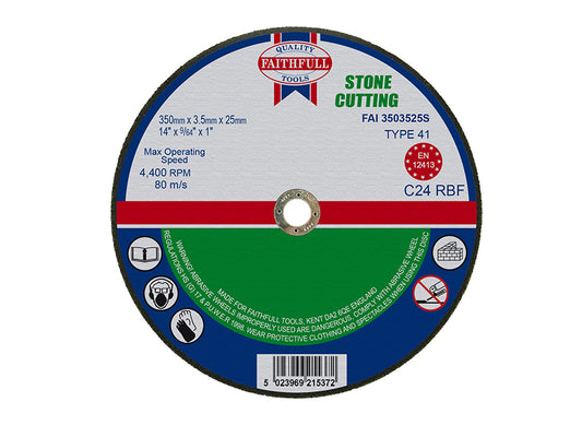Faithfull FAI3503525S Stone Cut Off Disc 355 x 3.5 x 25.4mm