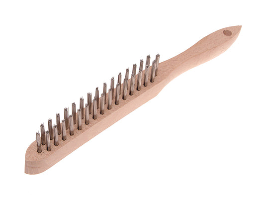 Faithfull 680/S2 Heavy-Duty Stainless Steel Scratch Brush - 2 Row FAI680S2