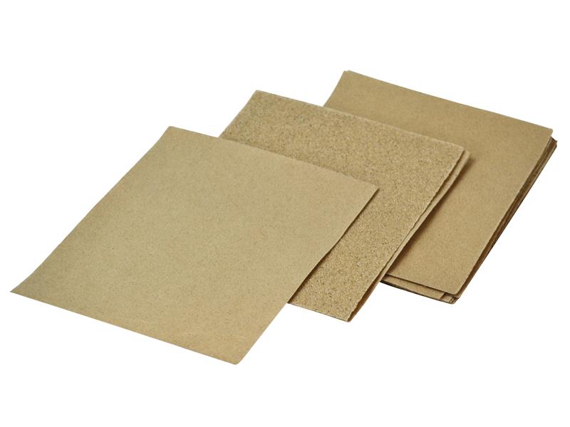 Faithfull Cork Block Glasspaper Sanding Sheets Assorted (Pack 10) FAIACBGPA