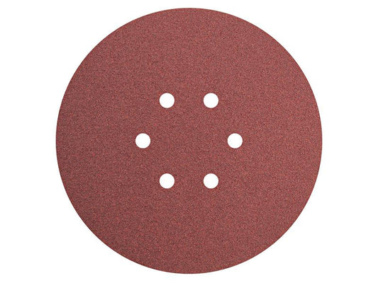 Faithfull Hook & Loop Sanding Disc DID2 Holed 150mm Coarse (Pack 5) FAIADHL150C