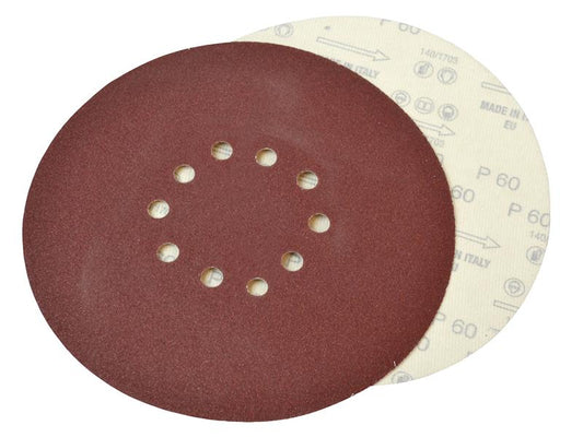 Faithfull Dry Wall Sanding Disc for Flex Machines 225mm Assorted (Pack 10) FAIADRYDISCF