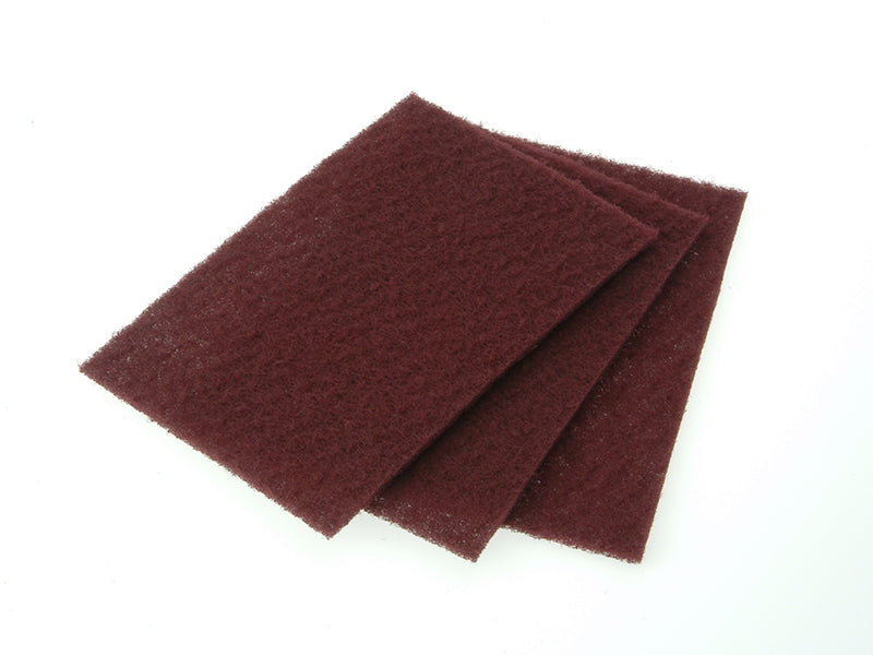 Faithfull Hand Pad Maroon Very Fine 230 x 150mm (10) FAIAHPMAROON