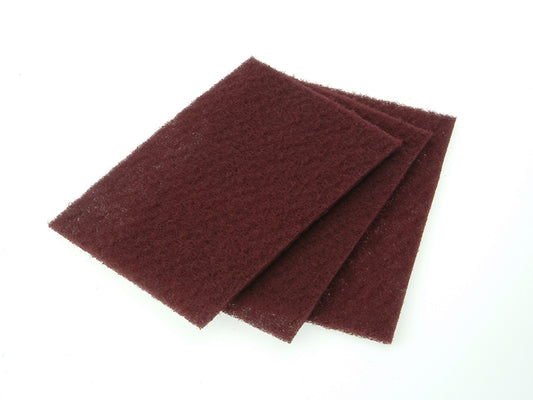 Faithfull Hand Pad Maroon Very Fine 230 x 150mm (10) FAIAHPMAROON