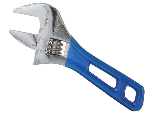 Faithfull FAIAS140W30 Adjustable Spanner Wide Mouth 140mm Capacity 30mm