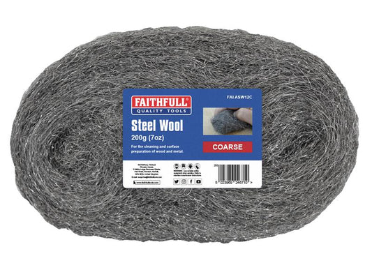Faithfull Steel Wool Coarse 200g FAIASW12C