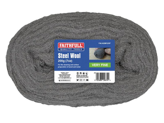 Faithfull Steel Wool Very Fine 200g FAIASW12VF