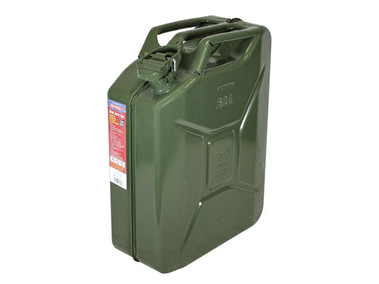 Faithfull Green Steel Jerry Can 20 litre FAIAUJERRY20