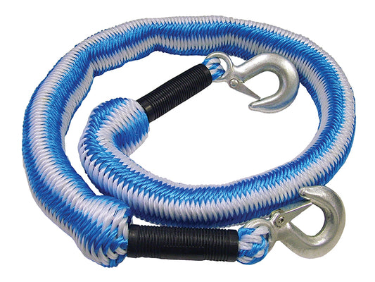 Faithfull Tow Rope Expanding 4m Metal Hooks 3 Tonnes FAIAUTRELAST