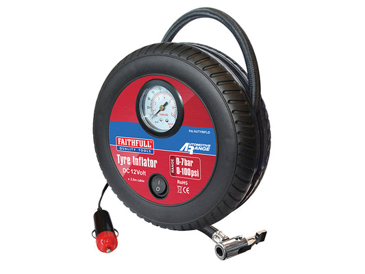 Faithfull Low Volume Tyre Inflator 12V FAIAUTYINFLO