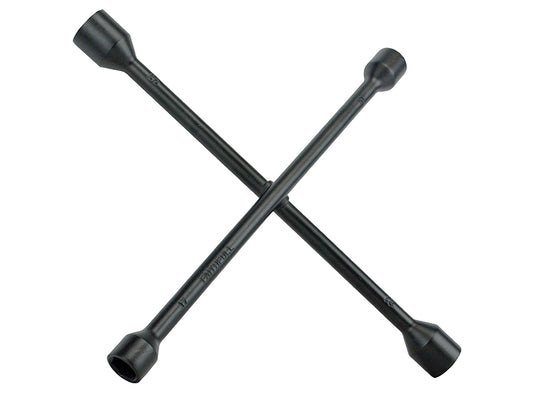 Faithfull 4-Way Wheel Brace Black Powder Coated 14in FAIAUWB4WP
