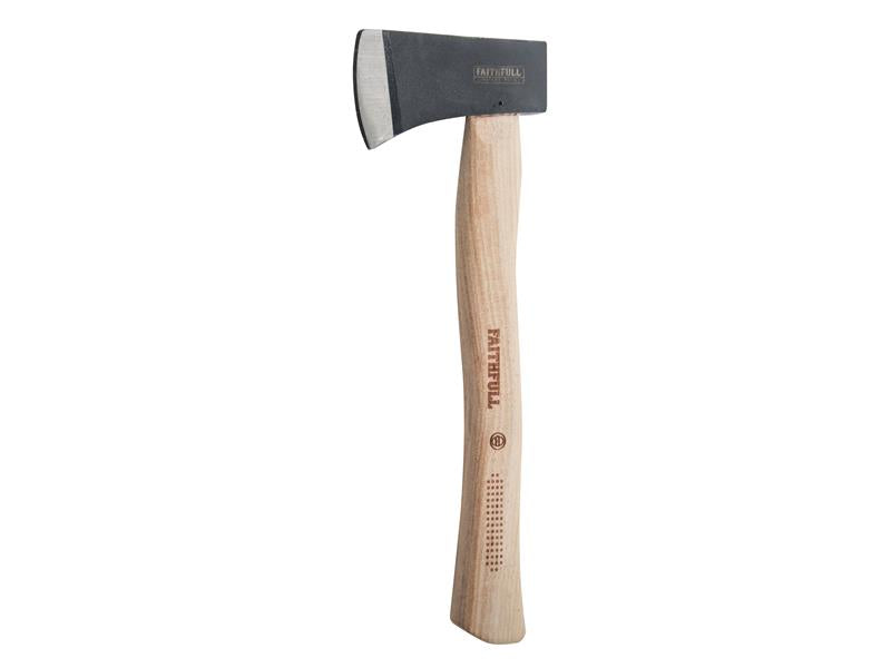 Faithfull Hatchet FSC Hickory Shaft 567g 1.1/4lb Carbon Steel Head FAIAXE114FSC