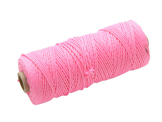 Faithfull Hi-Vis Nylon Brick Line 100m (330ft) Pink FAIBLHVP