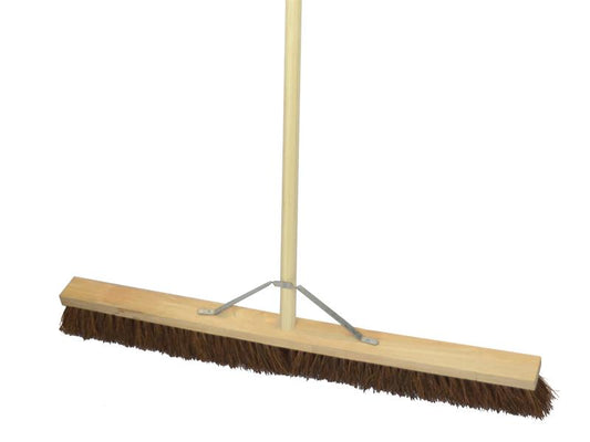 Faithfull Stiff Bassine Broom 900mm (36in) + Handle & Stay FAIBRBASS36H