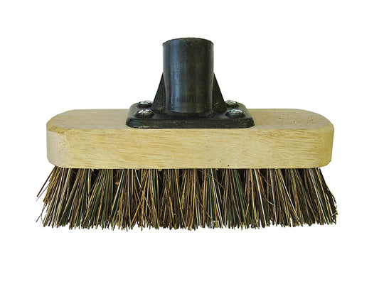 Faithfull Deck Scrub Broom Head 175mm (7in) Threaded Socket FAIBRDECKSCR