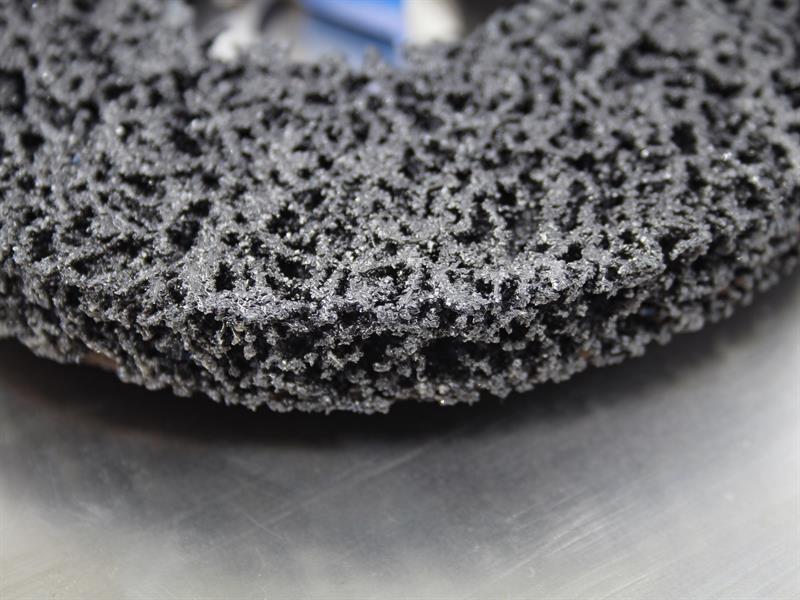 Faithfull Cleaning Fleece Disc Coarse 125 x 22mm For Angle Grinders FAICF125