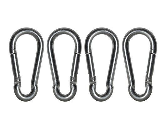 Faithfull Fire Brigade Snap Hook 6mm Zinc Plated (Pack 4) FAICHFBS60