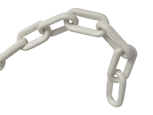 Faithfull Plastic Chain 8mm x 12.5m White FAICHPLW812C