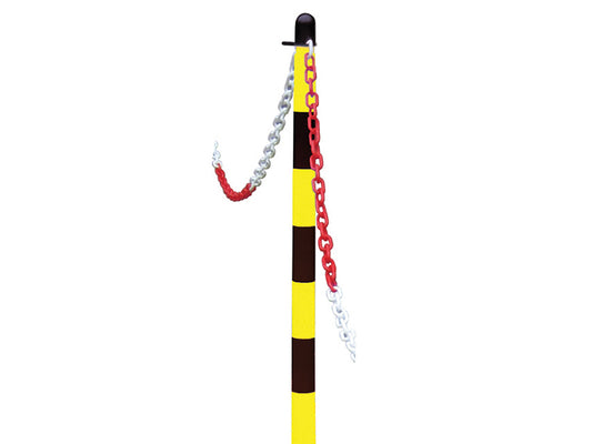 Faithfull Plastic Post for Chain - Yellow / Black FAICHPOSTYB