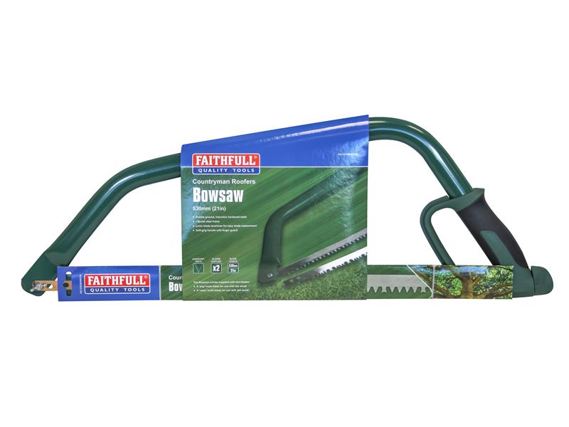 Faithfull Countryman Roofers Bowsaw 530mm 21in Tubular Steel Frame FAICOUBOW21R