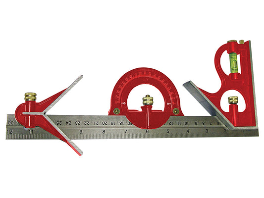 Faithfull Combination Square Set 300mm (12in) FAICS300SET